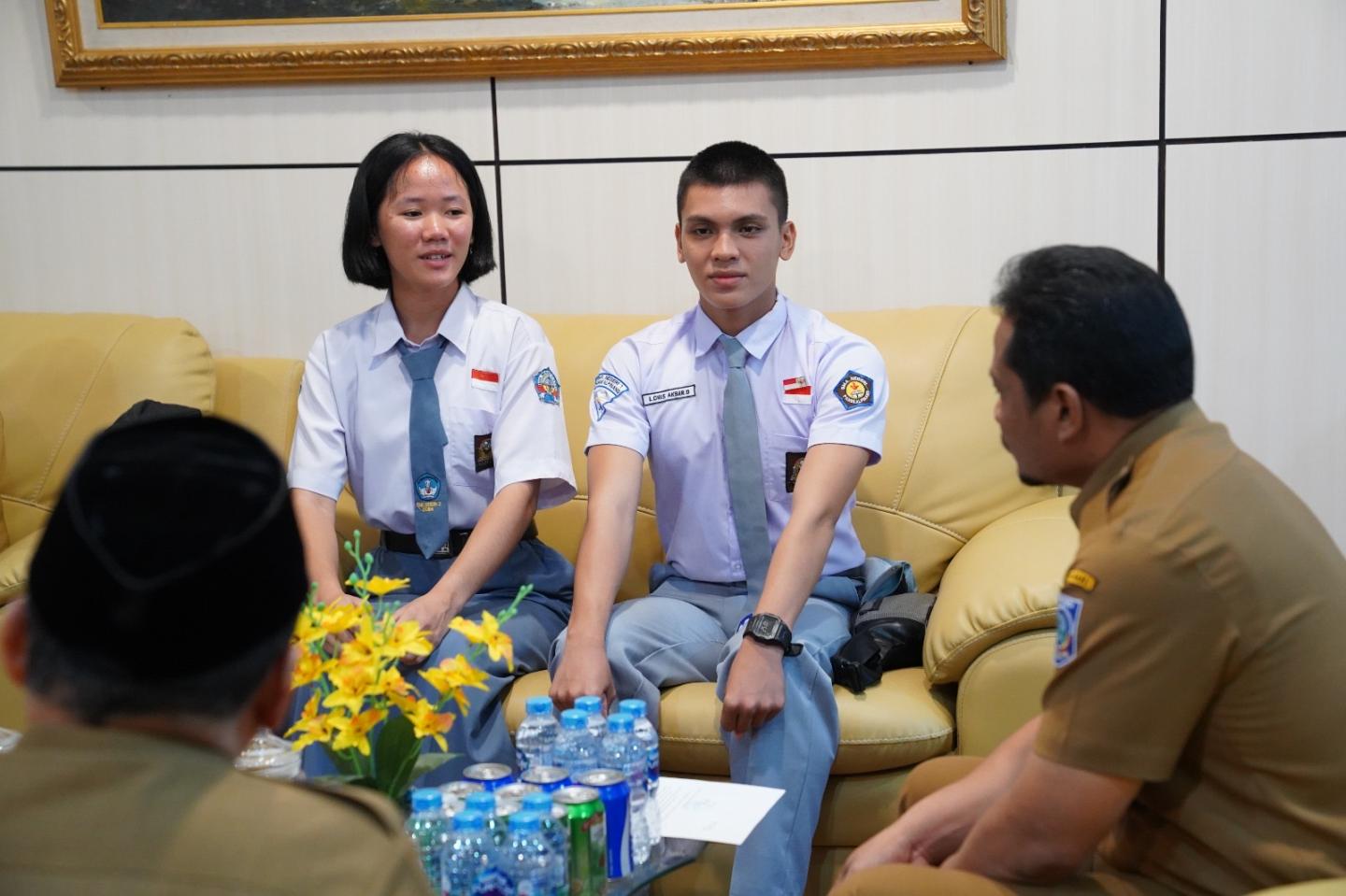 Terima Audiensi Paskibraka Terpilih Pusat Perwakilan Kep. Babel Ini Harapan Pj Sekda Fery
