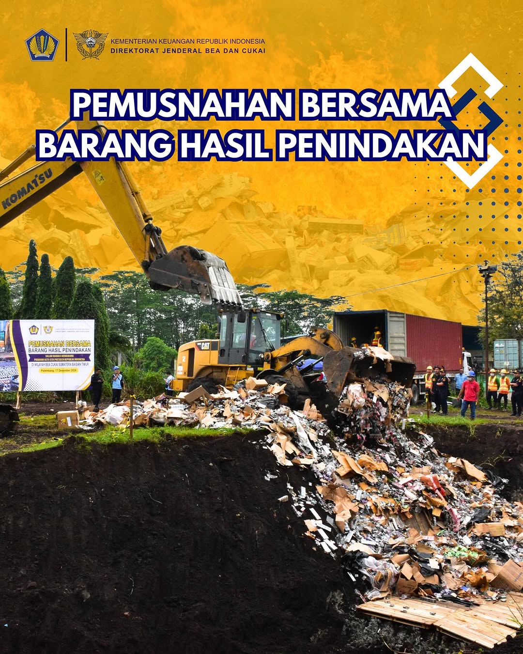 Pemusnahan Bersama Barang Hasil Penindakan