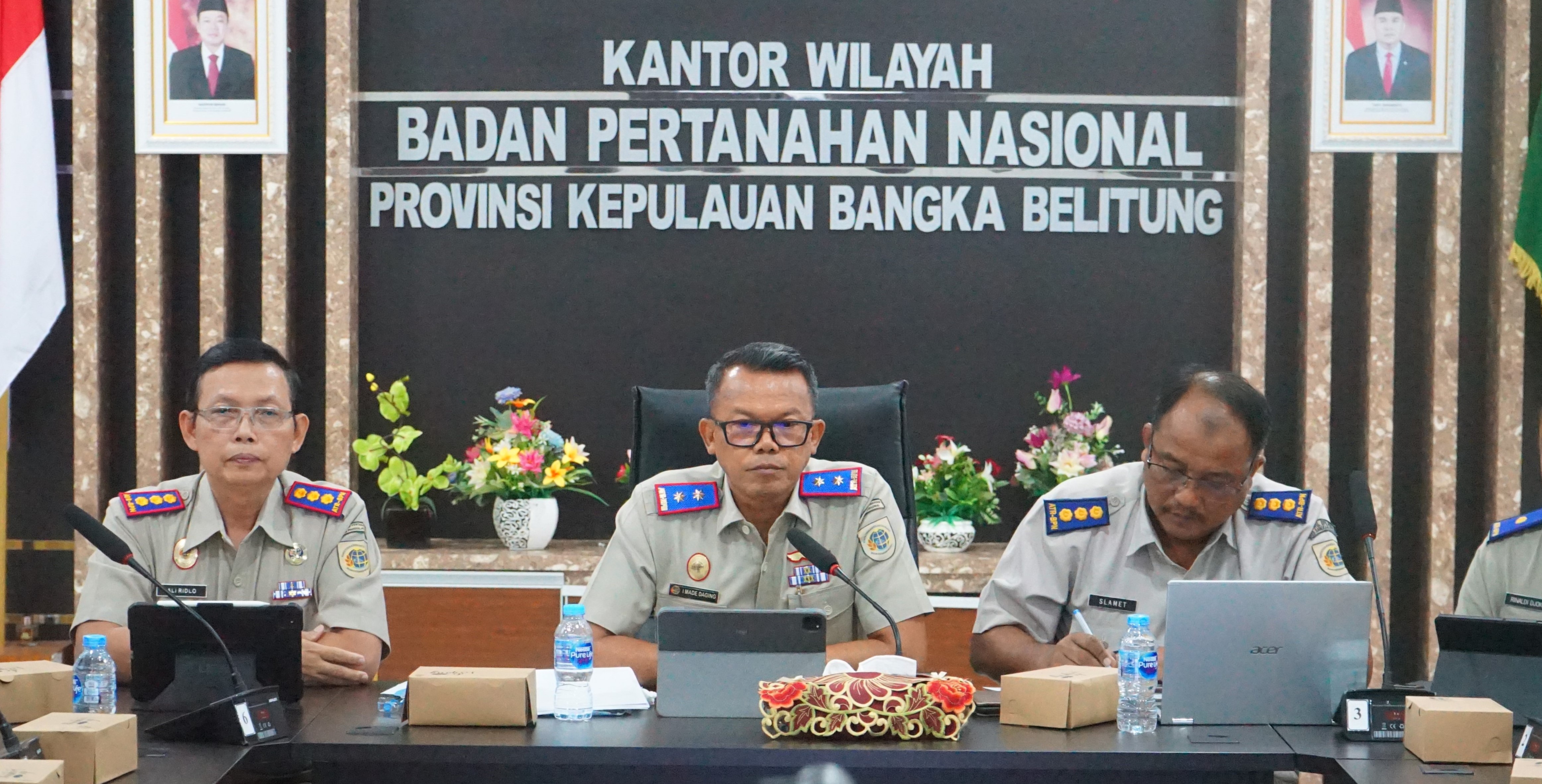 Kakanwil BPN Babel Laksanakan Pemaparan Capaian Kinerja Kepada Menteri ATR/Kepala BPN