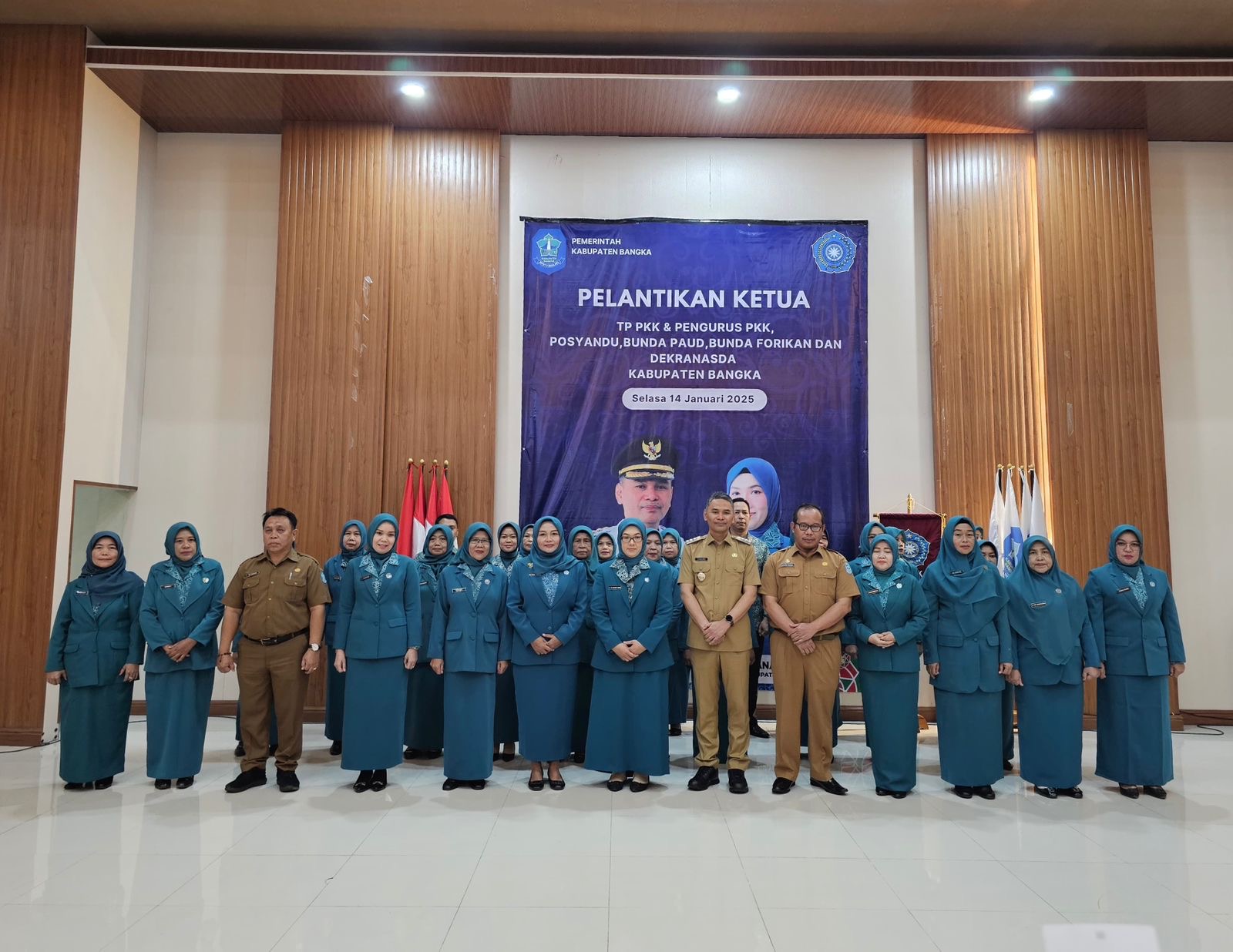 Hadiri Pelantikan Pengurus TP PKK Kab. Bangka, Ini Harapan Dya Sugito
