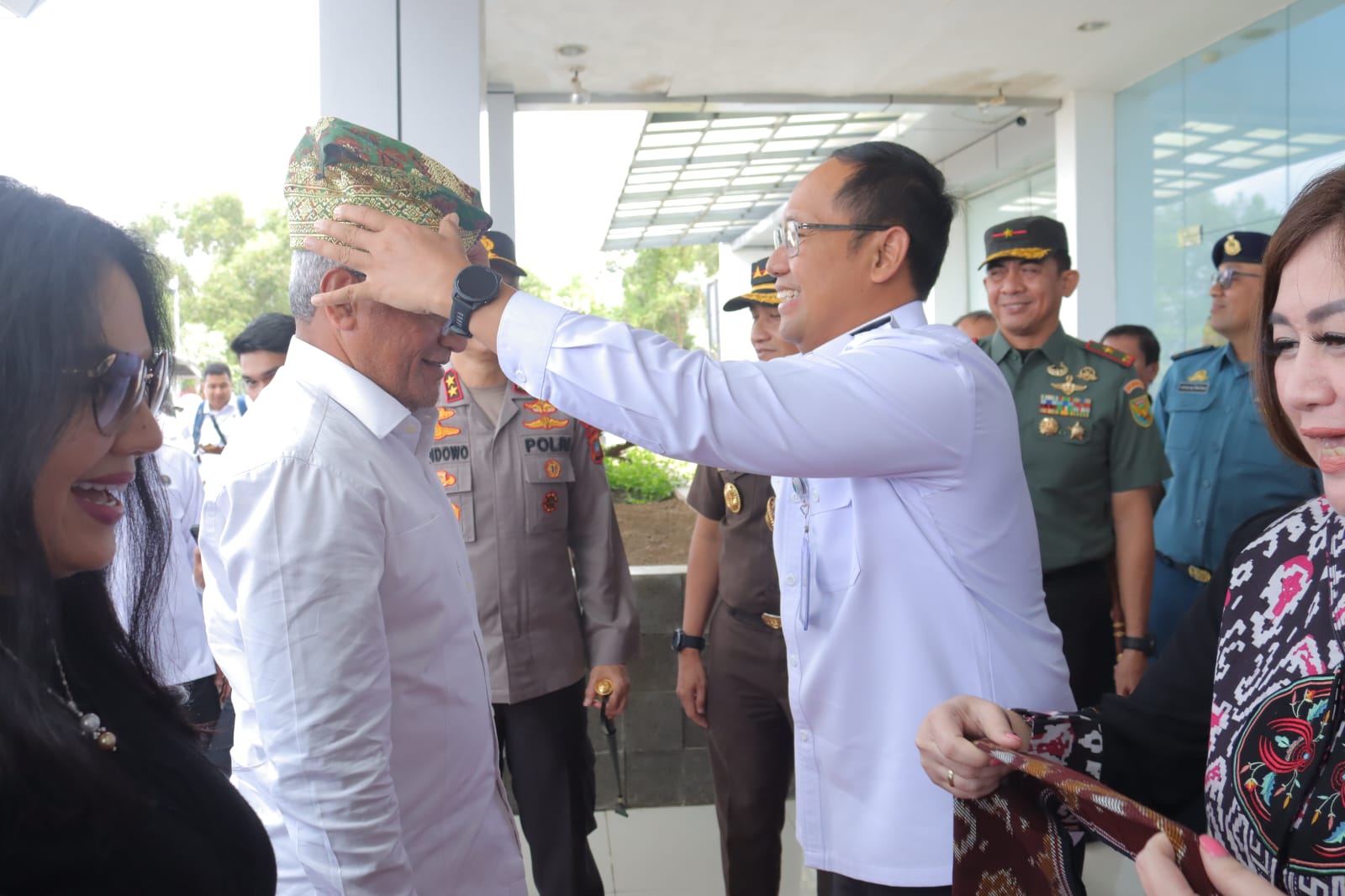 Bersama Forkopimda, Pj Gubernur Sugito Sambut Kedatangan Kepala BNN RI