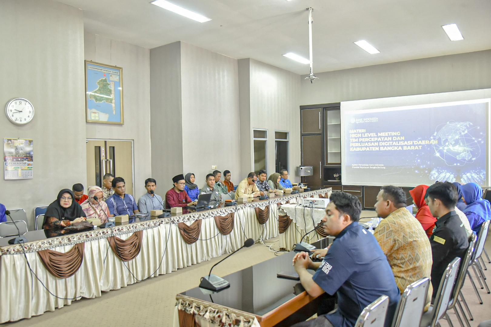 Pemkab Bangka Barat Laksanakan High Level Meeting Dalam Rangka Percepatan Transformasi Digital