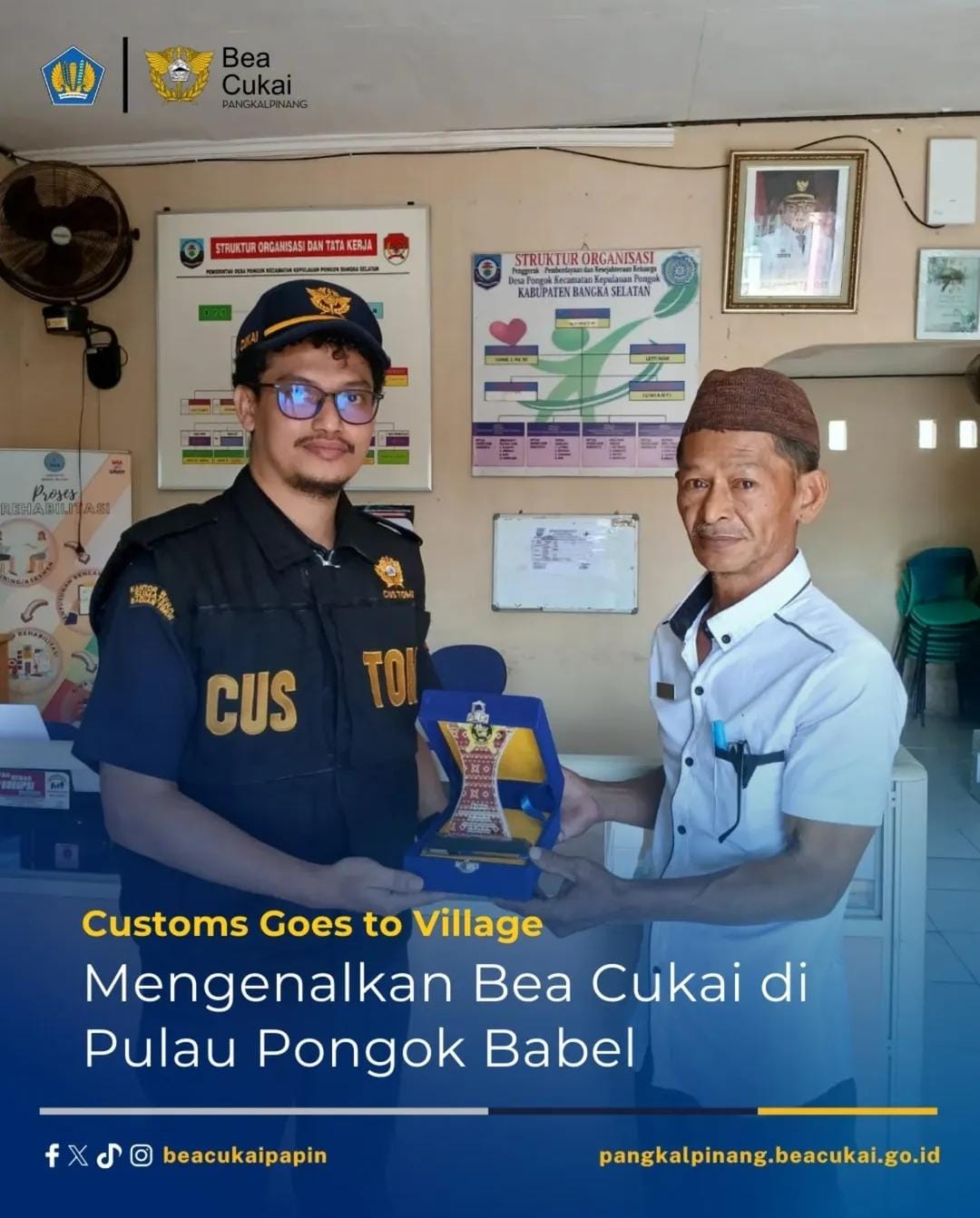 Customs Goes to Village Mengenalkan Bea Cukai di Pulau Pongok Babel