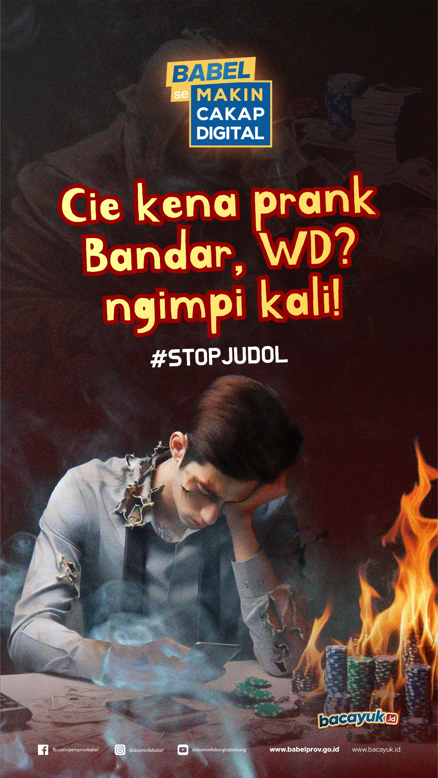 Infografis, Judi Online, kena prank Bandar