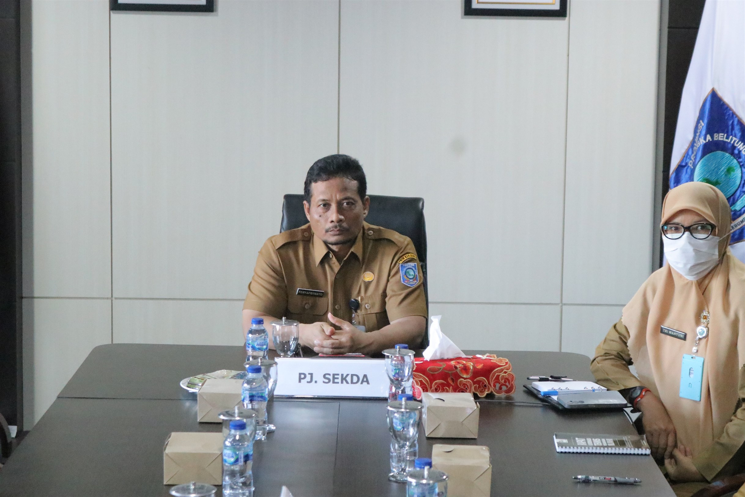Pj Sekda Babel Hadiri Rapat Pengendalian Inflasi Daerah