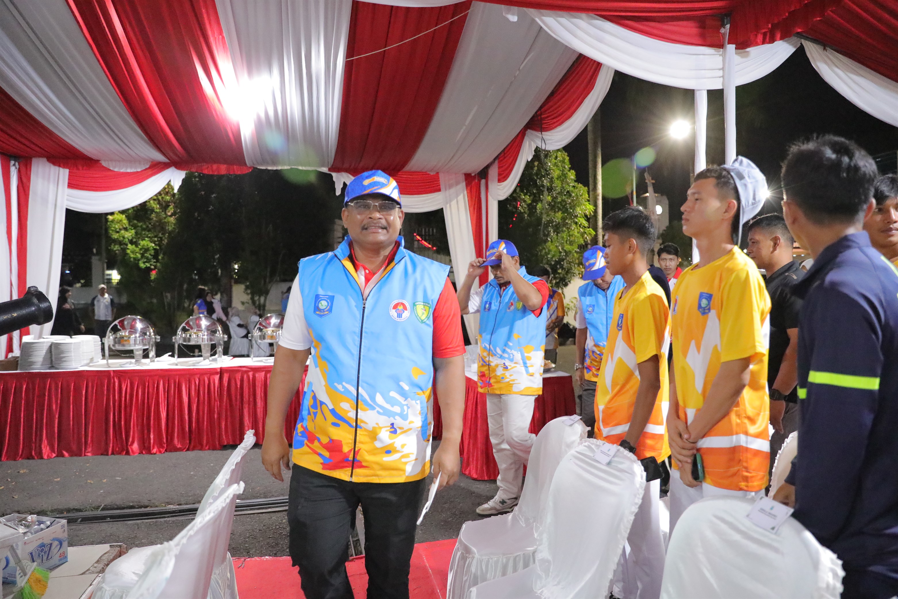 PJ Gub Gala Dinner Sekaligus Ramah Tamah Kejurnas Atletik Antar  Tahun 2024 Provinsi Kepulauan Bangka Belitung di Rumah Dinas Walikota Pangkalpinang