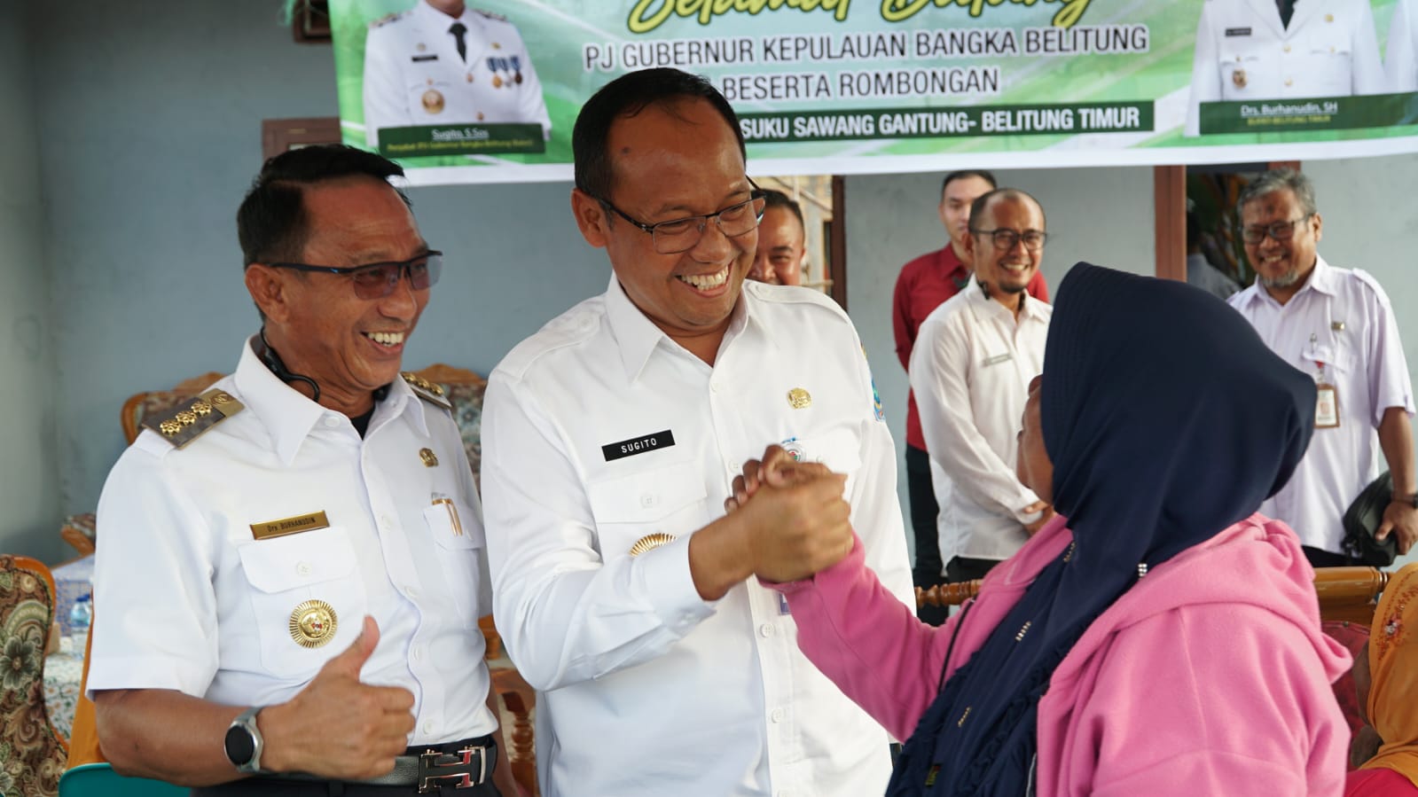 Kunjungan Pj Gubernur dalam Rangka Peninjauan Rumah Tak Layak Huni tahun 2024